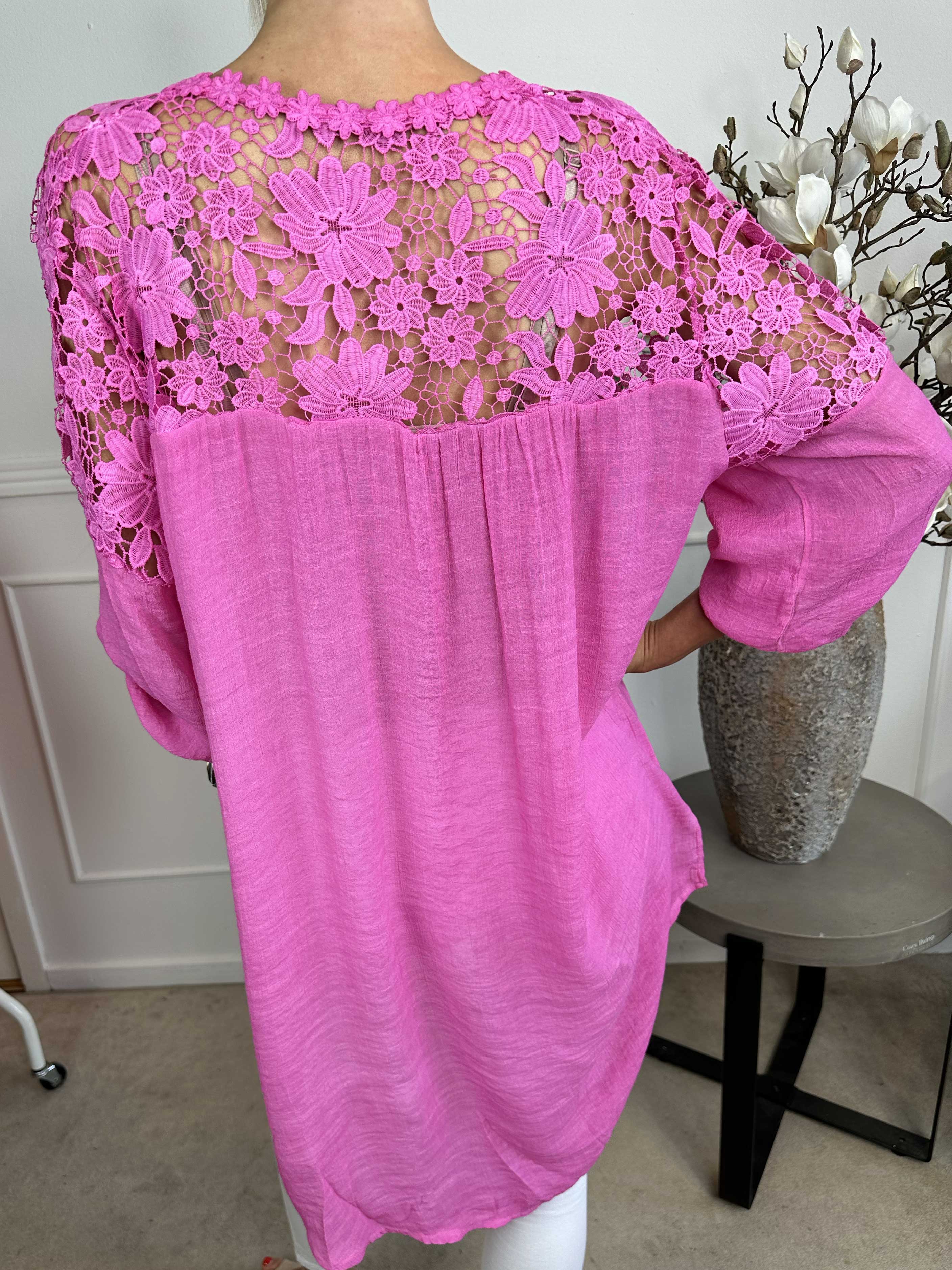 Juliette - Tunika med broderier i bomullsblandning